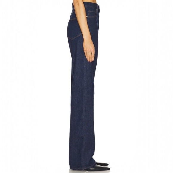 NWT PAIGE Sawyer Wide Leg Jeans in Dark Madella Wash Size 32 Vintage Collection - Picture 3 of 16